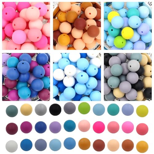 シリコンビーズ15㎜　　約1000個 Amazon.co.jp: Jyongmer シリコンビーズ 200個 15mm シリコン